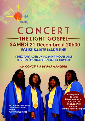 concert The light gospel à FRANCONVILLE;