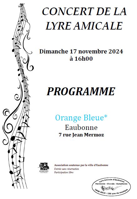 Concert Lyre amicale - 17 novembre 2024