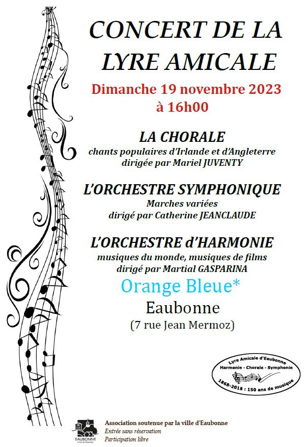 Concert La Lyre amicale - 19 novembre 2023