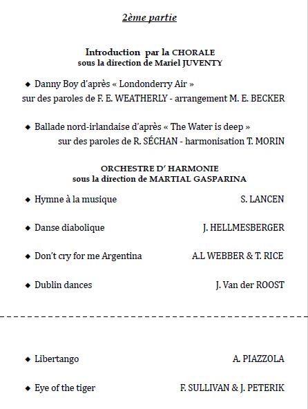 Concert La Lyre amicale - 19 novembre 2023 - 2e partie