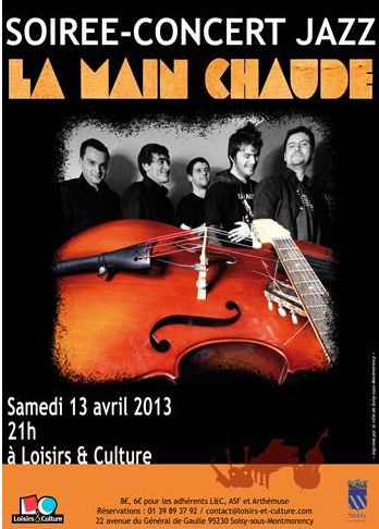 LA MAIN CHAUDE concert jazz