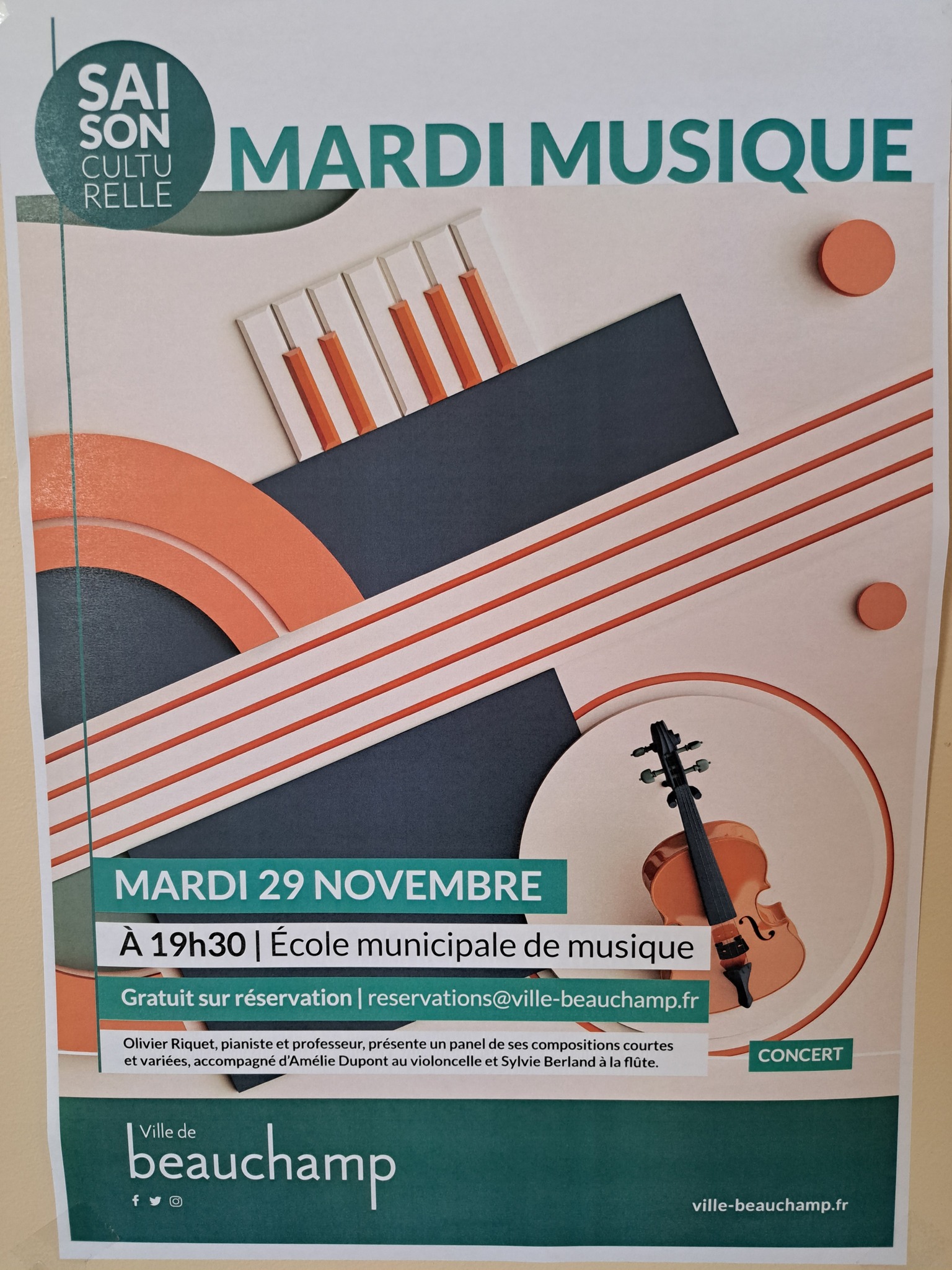 Mardis musique 29 novembre 2022