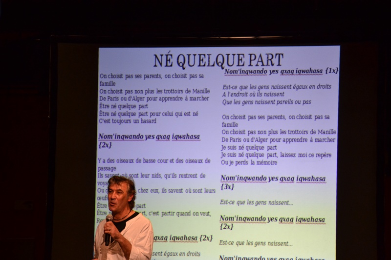 Pierre Leyri Luneval, coordinateur de cette rencontre autour des chansons de Maxime le Forestier