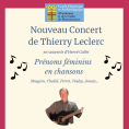 Concert en souvenir d'Hervé Collet : Thierry Leclerc met à l'honneur les prénoms féminins en chansons !