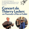 Evénement à Eaubonne : soirée hommage à Hervé Collet avec un concert de Thierry Leclerc. A ne pas manquer !
