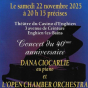 Concert du 40ème anniversaire avec Dana Ciocarlie et l'Open Chamber Orchestra au profit de l'Institut Curie