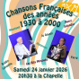 Spectacle&nbsp;: Chansons fran&ccedil;aises des ann&eacute;es 1930 &agrave; 2000