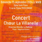 Concert du Chœur La Villanelle