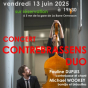 La Baignoire dans le jardin : concert Contrebrassens Duo