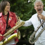 La Baignoire dans le jardin : concert avec le duo Céline Bonacina et Laurent Dehors