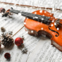 Concert festif sur la banquise par les musiciens de l'EMAM