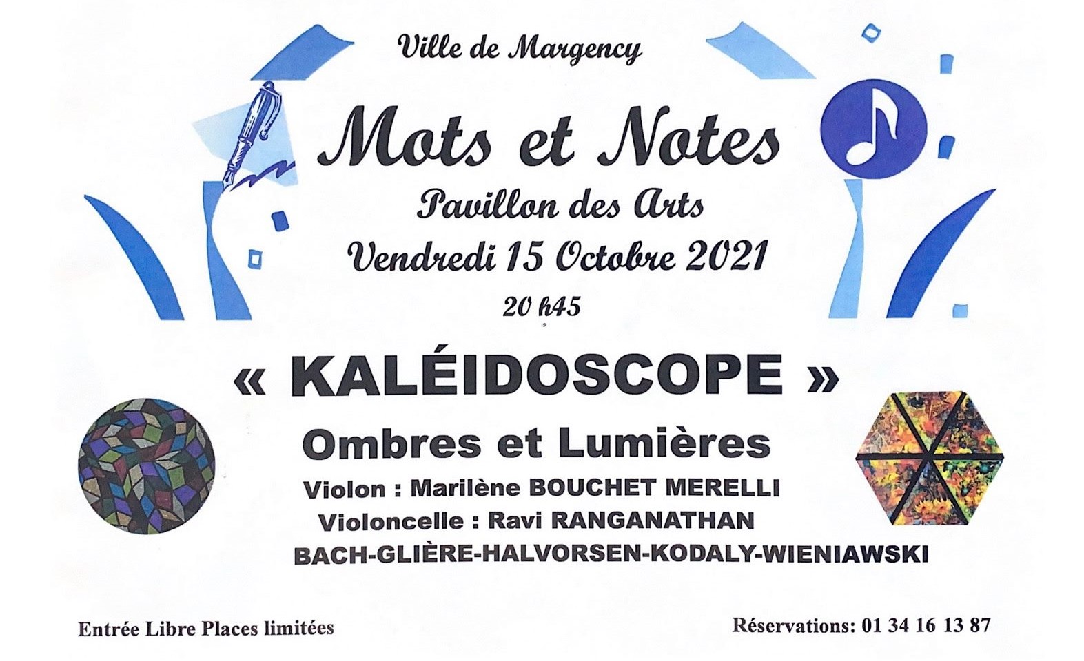 Mots et Notes à Margency le 15 octobre 2021