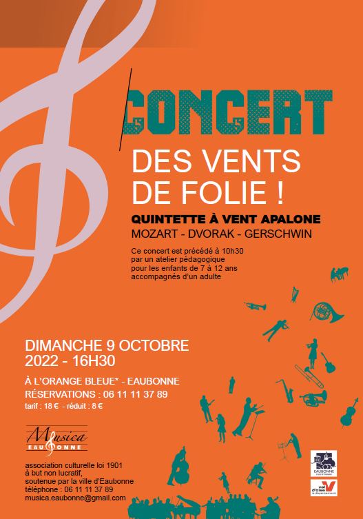 Conecrt Musica Eaubonne le 9 octobre 2022