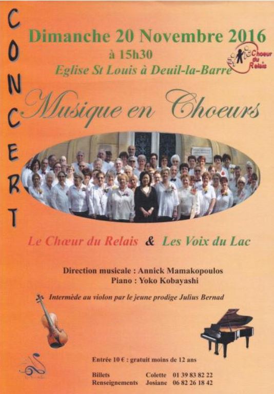 Musique en choeurs à Deuil la Barre