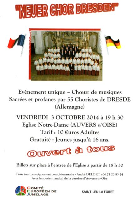 CHORALE DRESDE auvers sur oise