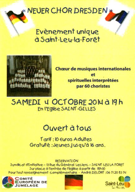 CHORALE DRESDE à SAINT-LEU-LA-FORET