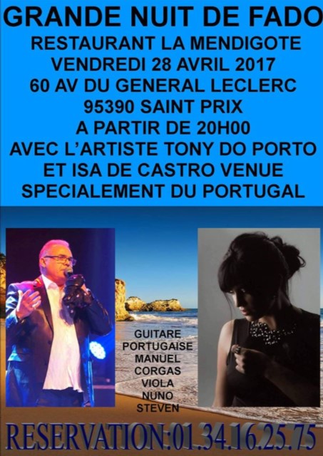 GRANDE NUIT DE FADO 28 avril 2017
