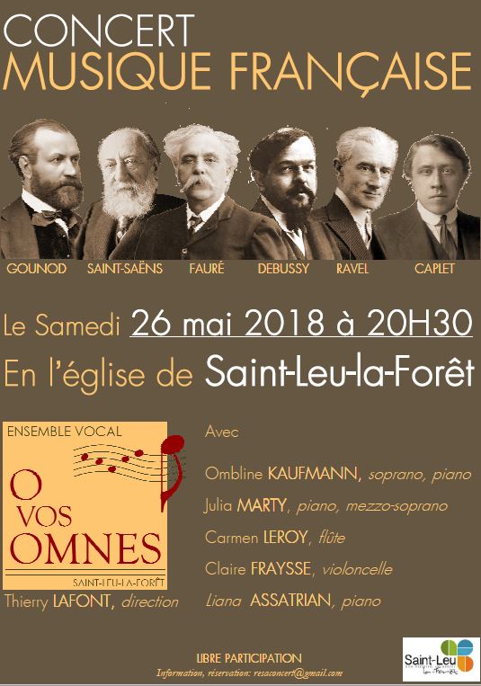 Concert O VOS OMNES 26 mai 2018