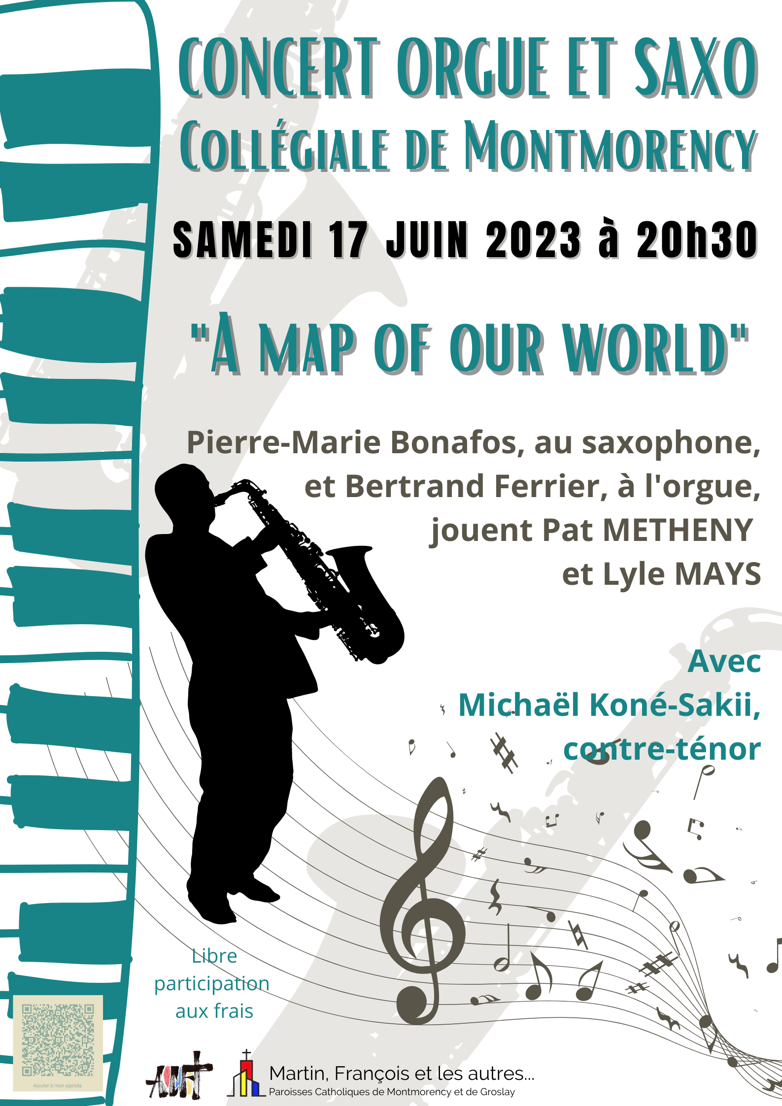 Concert Orgue et Saxo - Montmorency le 17 juin 2023