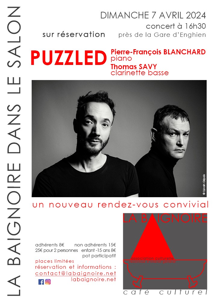Concert Puzzled - La Baignoire  - 7 avril 2024