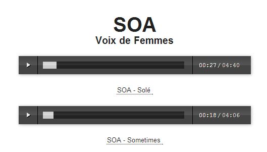 SOA VOIX DE FEMMES - extraits