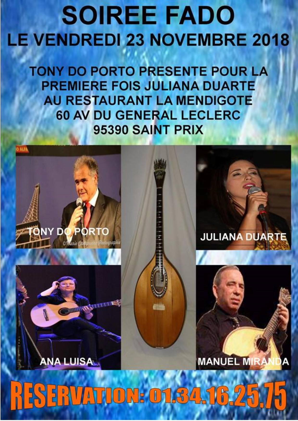 Soirée Fado à la Mendigote à Saint-Prix
