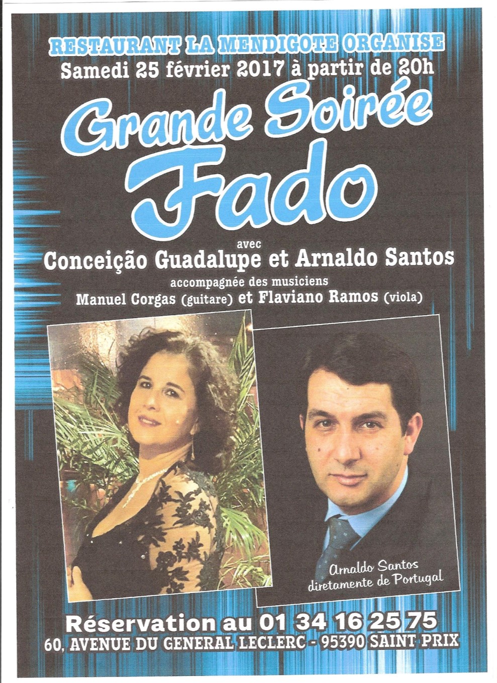 Soirée Fado à Saint-Prix