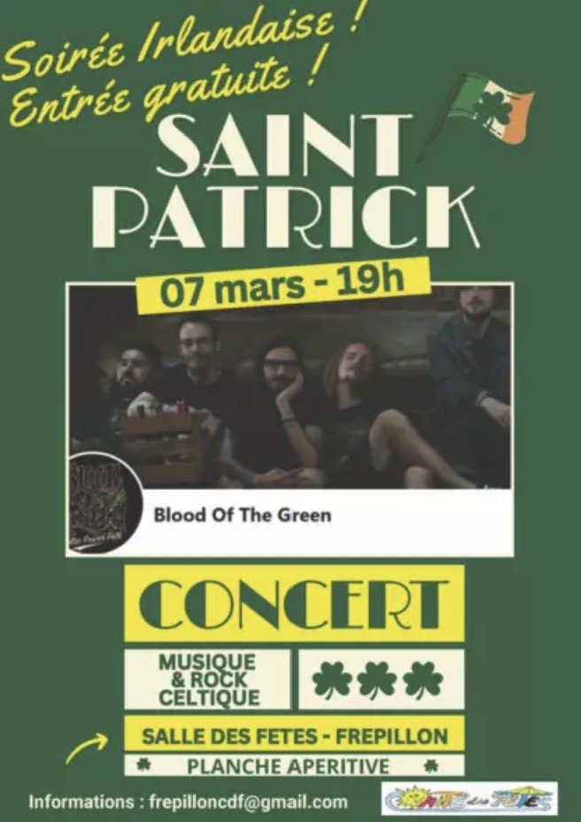 Saint-Patrick : soir&eacute;e irlandaise avec 
