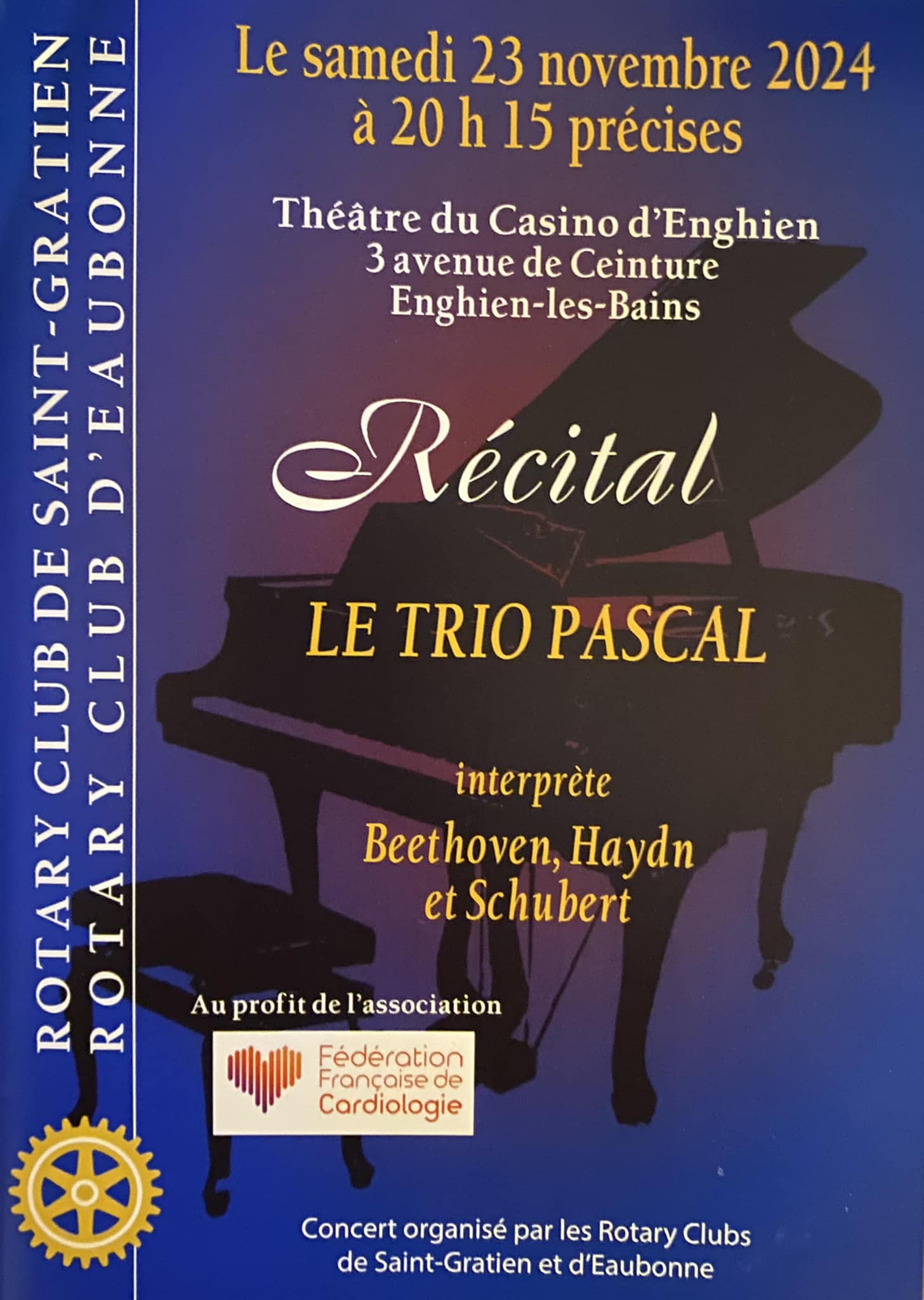 Recital Trio Pascal - Enghien le 23 novembre 2024