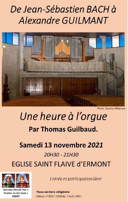 Une heure à l'orgue - Ermont - 13 novembre 2021