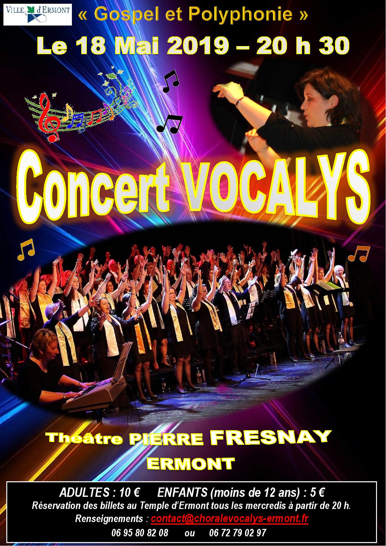 Concert de Vocalys le 18 mai 2019