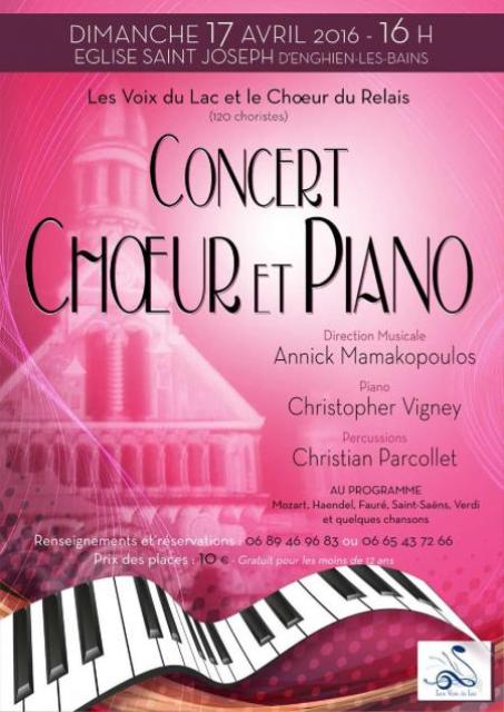concert du 17 avril 2016 - choeur et piano à Enghien