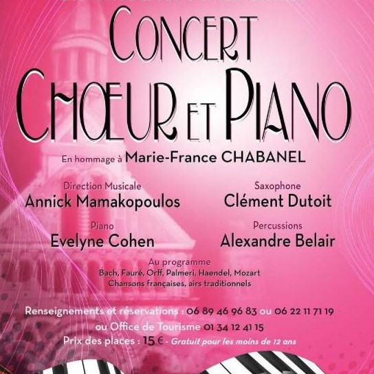 Concert "Choeur et Piano" par "Les voix du lac" et le "Choeur du relais