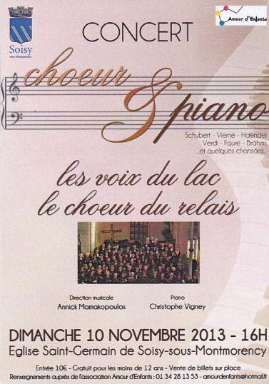 concert VOIX DU LAC ET CHOEUR DE RELAIS