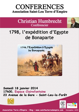 conférnece 1798 l'expédition d'Egypte