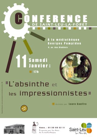 conférence L'ABSINTHE ET LES IMPRESSIONNISTES