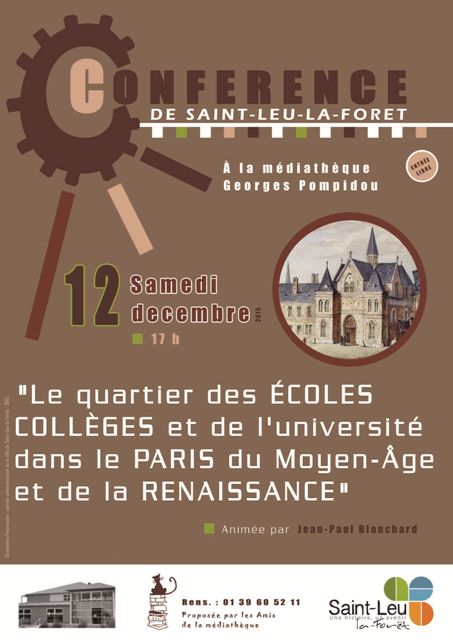 Conférence à Saint-Leu-la-Forêt