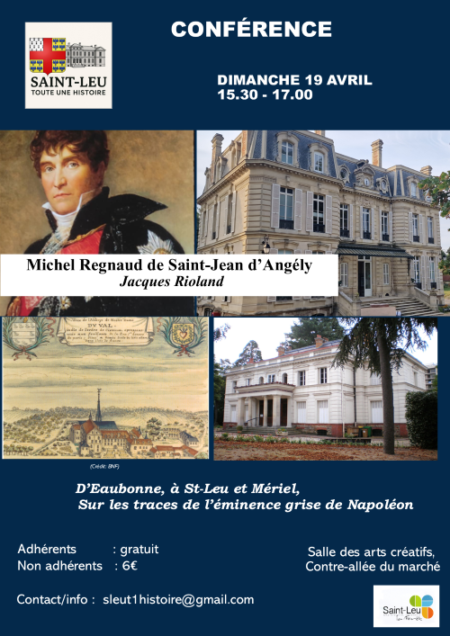 CONFERENCE Michel Regnaud de Saint-Jean d'Ang&eacute;ly