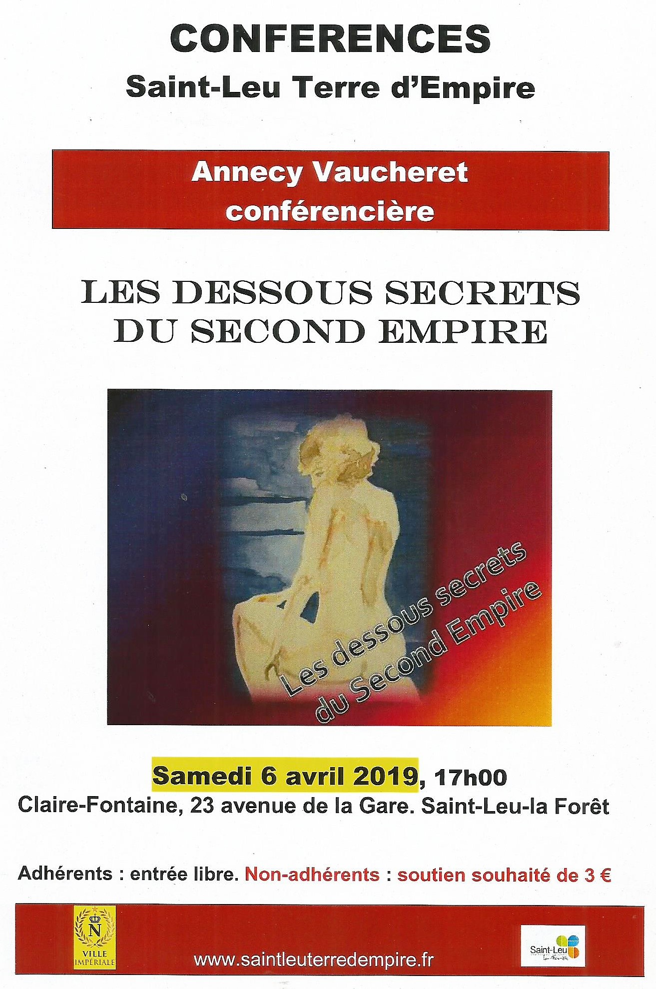 Conférence LES DESSOUS DU SECOND EMPIRE