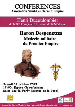 conférence sur le Baron Desgenettes