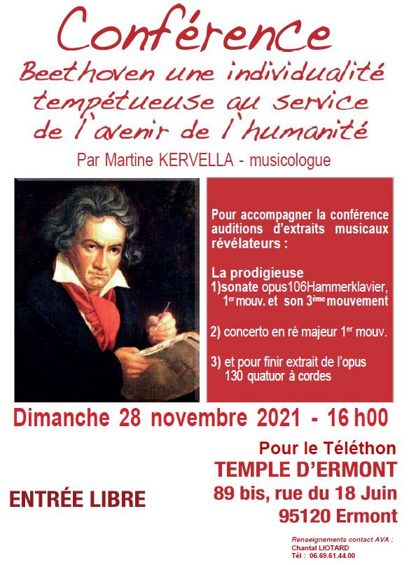 Conférence Beethoven à Ermont