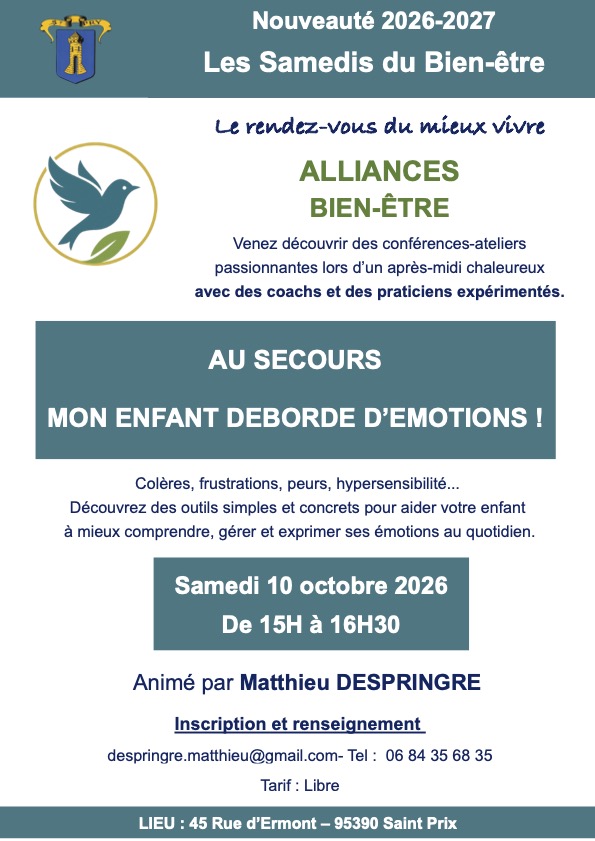 Alliances Bien-&ecirc;tre - Saint-Prix - Samedi 10 octobre 2026