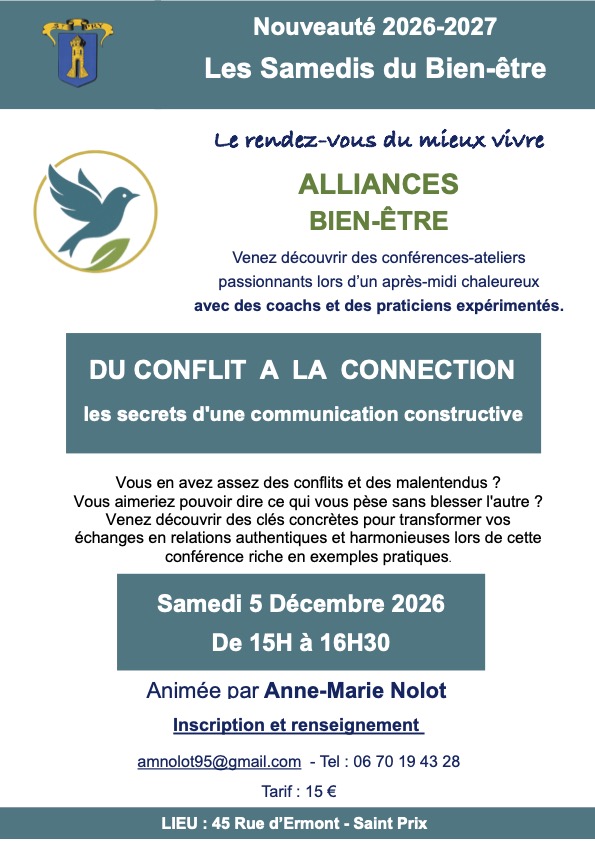 Alliances Bien-&ecirc;tre - Saint-Prix - Samedi 5 d&eacute;cembre 2026