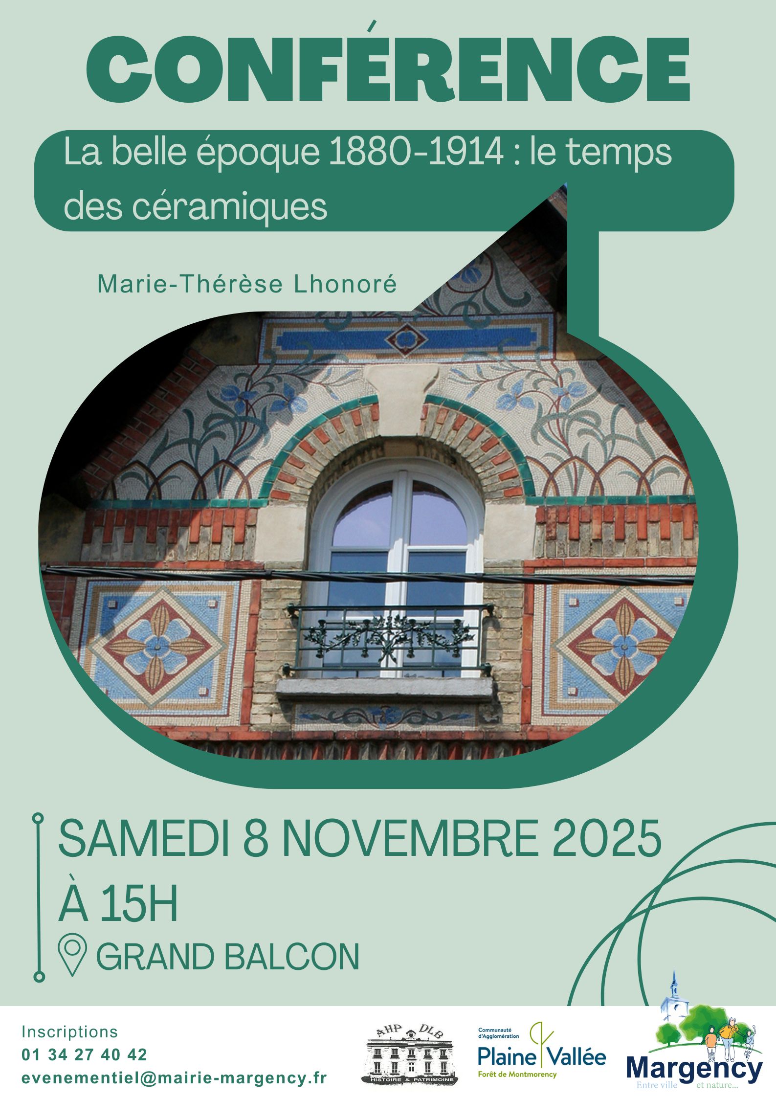 CONFERENCE Belle Epoque et les céramiques CONFERENCE Belle Epoque et les céramiques