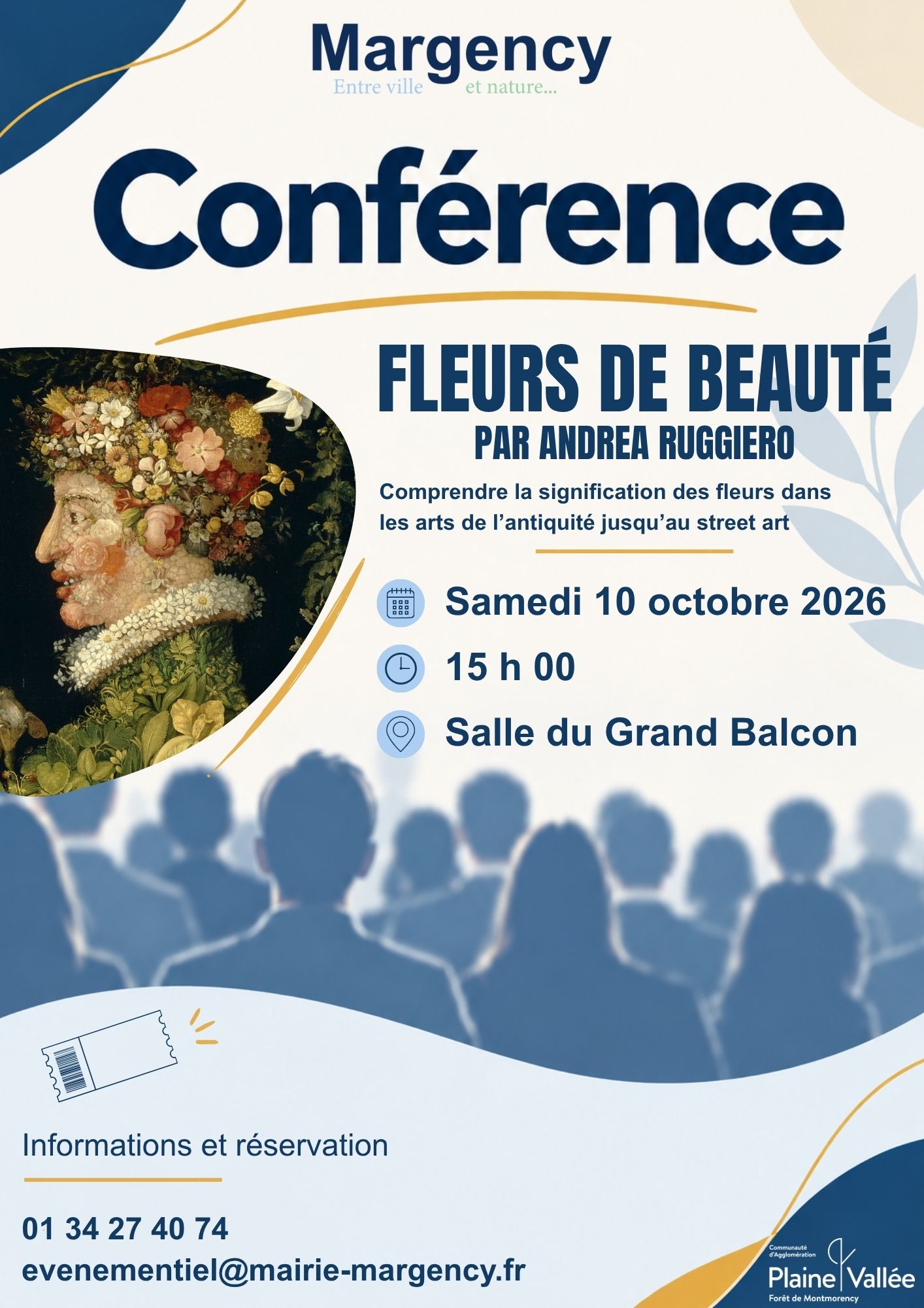 Conf&eacute;rence - Fleurs de beaut&eacute; - Margency le 10 octobre 2026