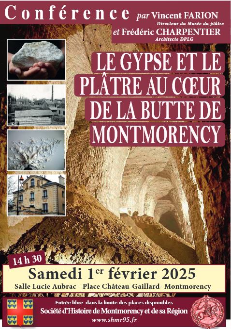 CONFERENCE Le gypse et le plâtre au coeur de la butte de Montmorency