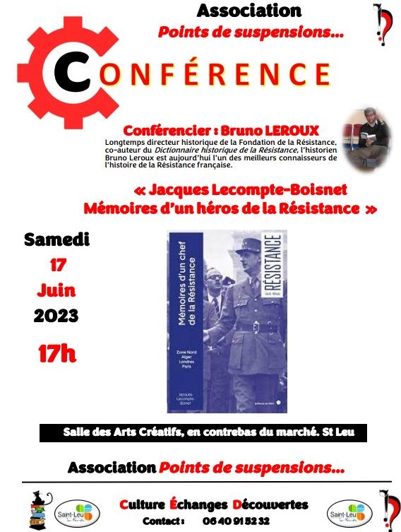 Conférence Jacques Lecompte-Boinet - Saint-Leu