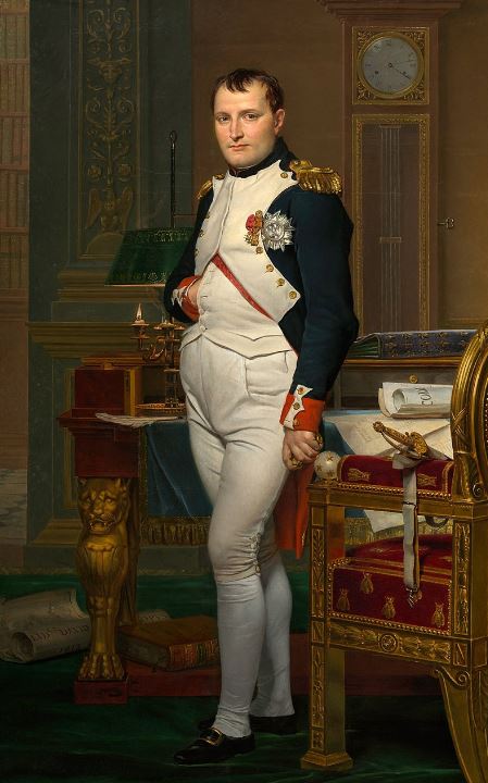 Napoléon dans son cabinet de travail, Jacques-Louis David, 1812.