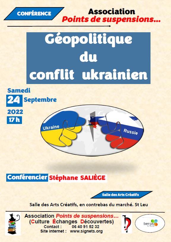 Conférence géopolitique du conflit ukrainien