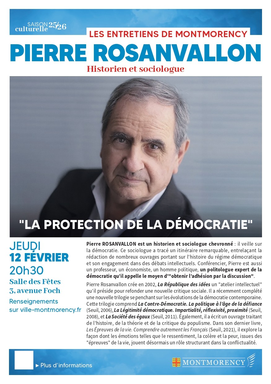 Entretiens de Montmorency - Pierre Rosanvallon